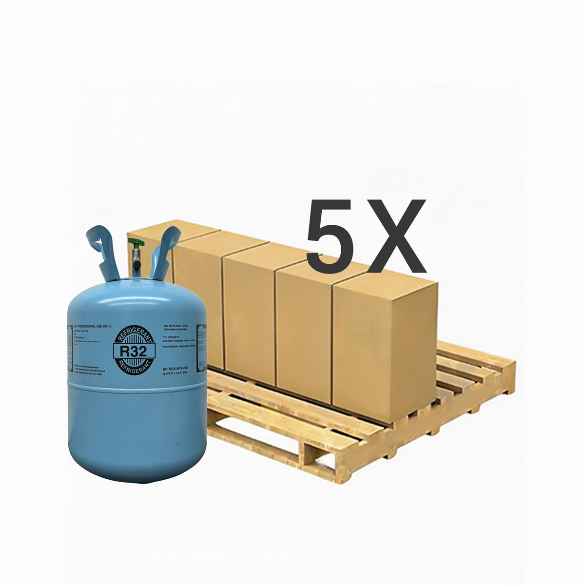 R32 Refrigerant Gas Difluoromethane 20.9 lb